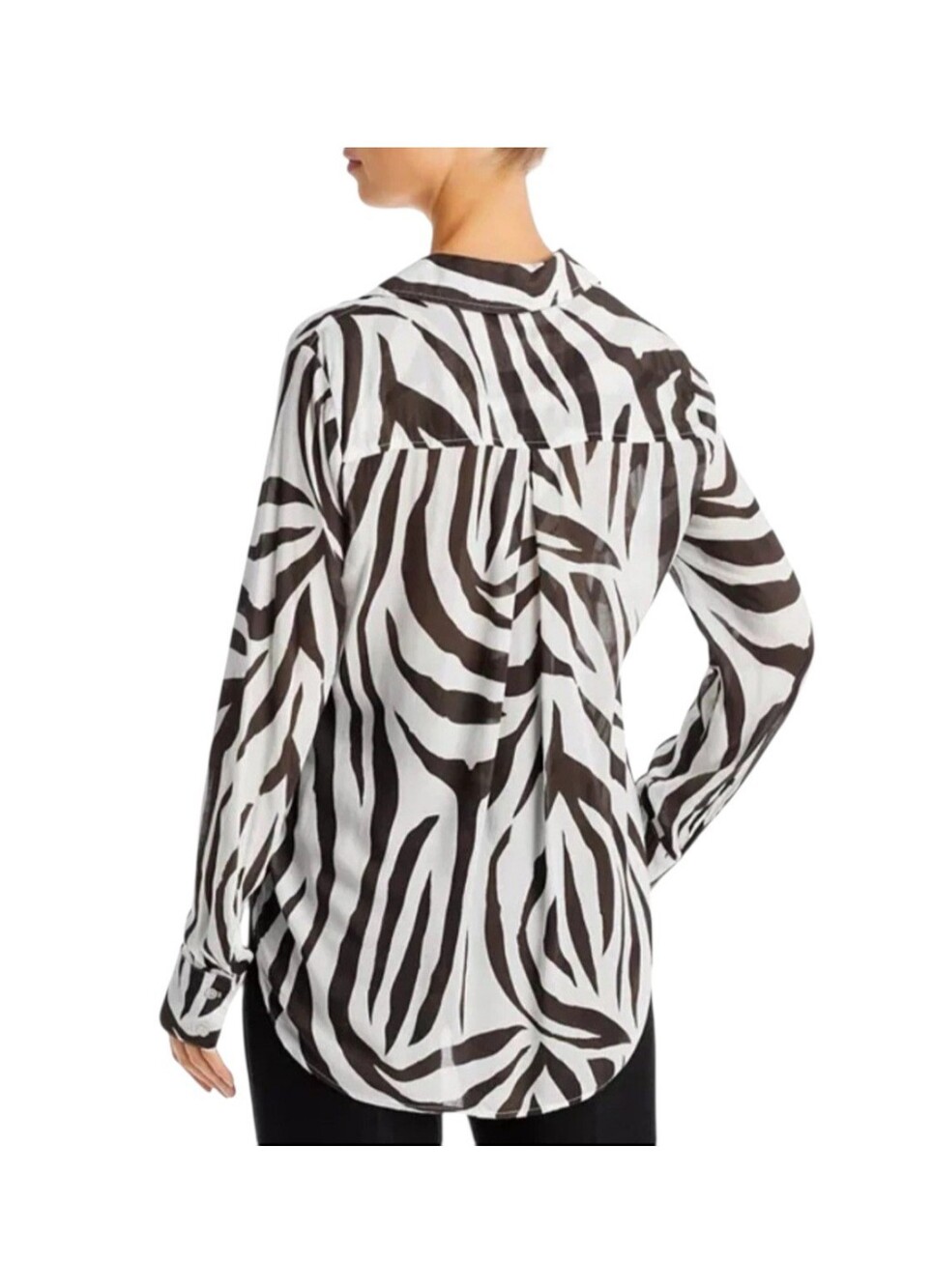 Bella Dahl Black and White Striped Women's Shirt - Small